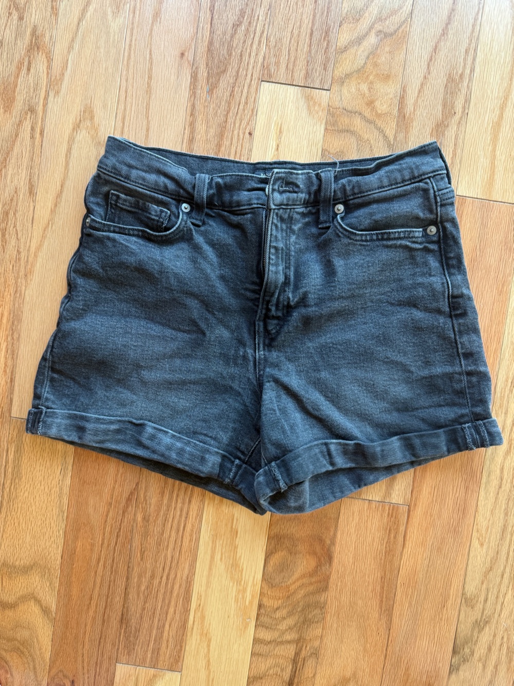 Banana Republic Black Wash Denim Shorts